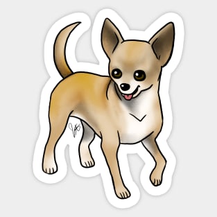 Dog - Chihuahua - Short Haired - Fawn Sticker